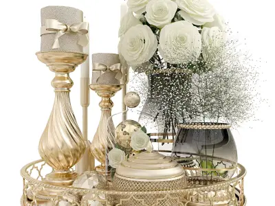 Decorative set 001 3D model