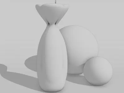 FLOWER VASE Low-poly 3D model