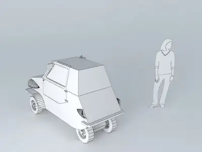 Fictional microcar Free 3D model