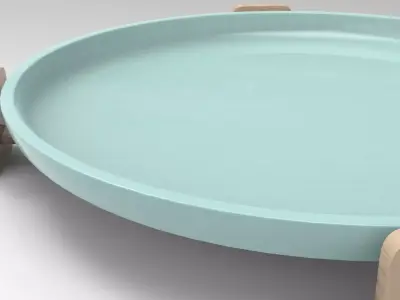 Duka Tray  Low-poly 3D model