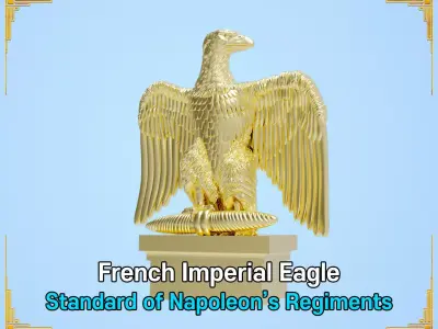 the French Imperial Eagle 3D print model