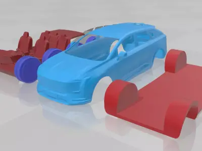 Cadillac Optiq - Separate Parts STL Model 3D print model