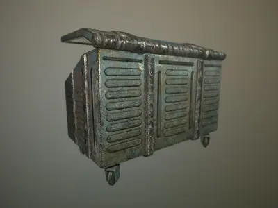 futuristic Skip - Dumpster Low-poly 3D model