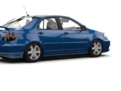 TOYOTA  CORROLLA LE 2007 Low-poly 3D model