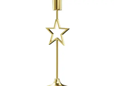 Venice Gold Candle Holder 3D model