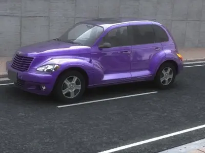 CAR MODEL PACK 2004 Low-poly 3D model