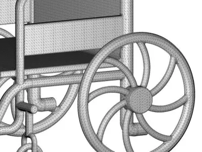 Medical Wheelchair 3D print model