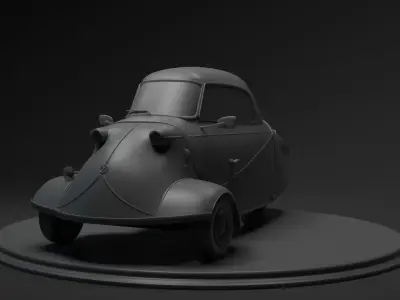 Messerschmitt kr200 Low-poly 3D model
