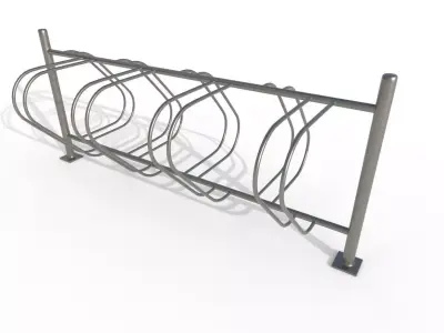 Bike Rack M07 Low-poly 3D model