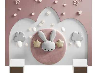 Kids wall panell 8 3D model