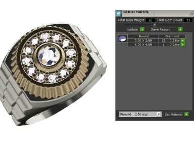 men ring 05 3D print model