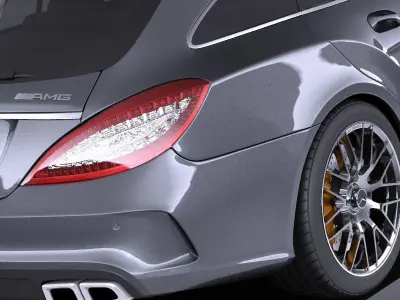 Mercedes-Benz CLS63 AMG Shooting Brake 2015 VRAY 3D model