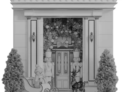 New Year Portal entrance 916 3D model
