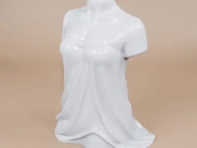 Unique Female Body Vase - 3Dprint plant pot  3D print model