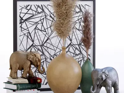 Decorative Set 01 3D model