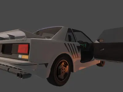 Toyota MR2 Low-poly 3D model