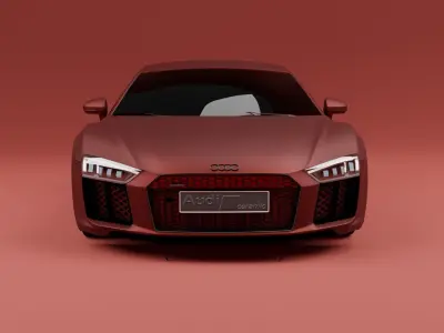 Car Audi R8 V10  3D model