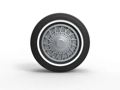 Wire wheel 2 Scale 1 to 10 3D print model