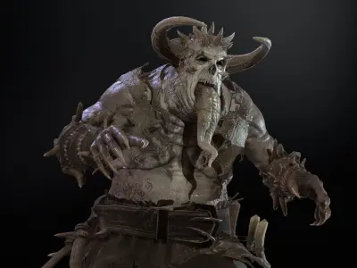 DemonN Low-poly 3D model