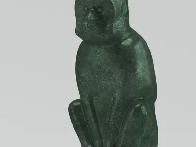 Lalanne Monkey Sculpture 3D model