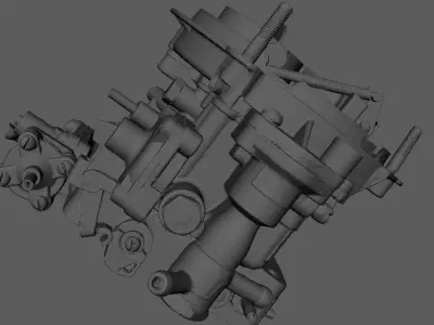 Chevy 2 barrel carburator  3D print model
