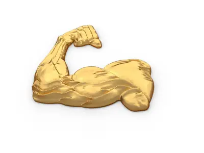 muscle arm  pendant  3D print model