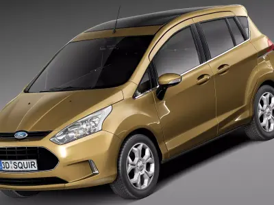 B-Max 2013 van 3D model