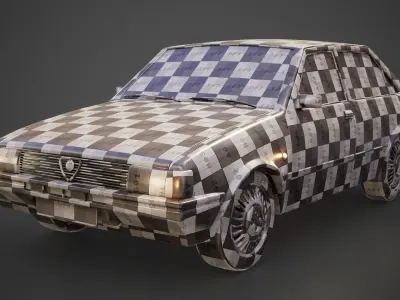 Alfa Romeo Arna 1983 Free low-poly 3D model