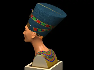 Nefertiti Bust restored 3D model