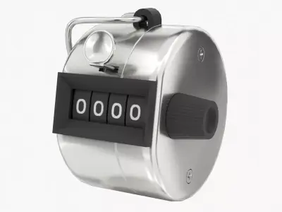 Manual Counter Low-poly 3D model