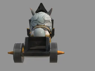 lion chariot 3D model