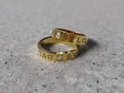 Set of Bvlgari-Bvlgari rings 3D print model