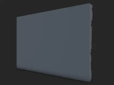 Crumbly Rock Wall Architecture 3D model