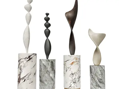 Nicolas Shurey Adegio and Oar Low-poly 3D model