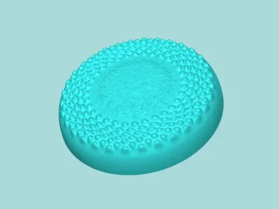 Sunflower Center 02 - Silicone Mold Maker - Template 3D print model