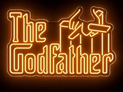 The Godfather Neon Sign 3D model