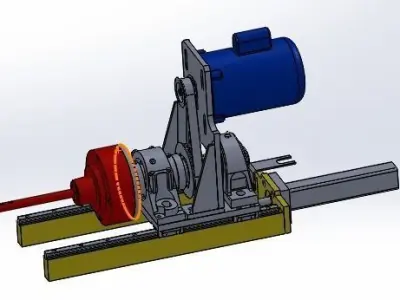portable drill equipment 3D model
