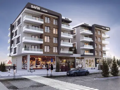  High quality exterior model taken with 3D max and corona Free 3D model