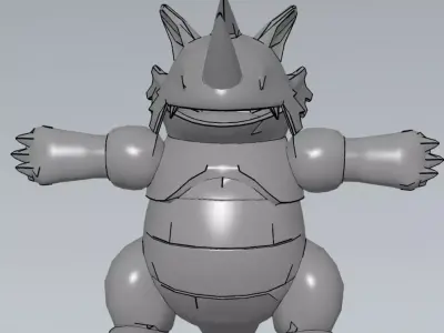 MakeIT Pokemon Rhydon 3D model
