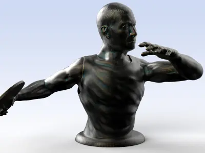 PING-PONG MAN FIGURINE DESKTOP GIFT 3D print model