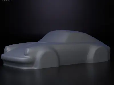 Porsche 911 simplified decorative model 3D print model