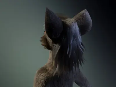 Kadu Anthro Wolf 3D model