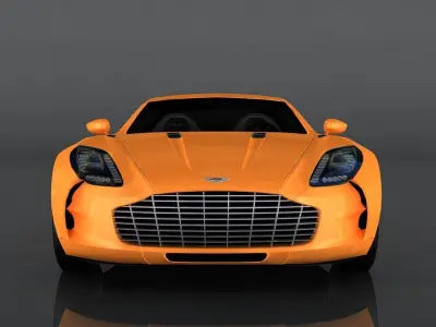 Aston Martin ONE-77 Low-poly 3D model