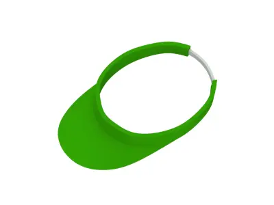 Low-Poly Sun visor Low-poly 3D model