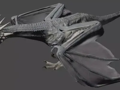 Bipedal Dragon Wyvern  3D model