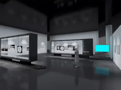 exhibition hall 3D model