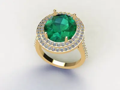 Oval Ring 3D print model