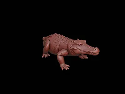 Alligator Animal Sculpture 3D print model purchase