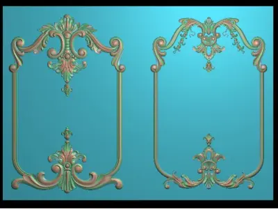 Furniture wood carving file stl for 3D print model 110A 3D print model