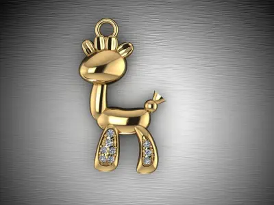 Donkey fancy necklace 3D model